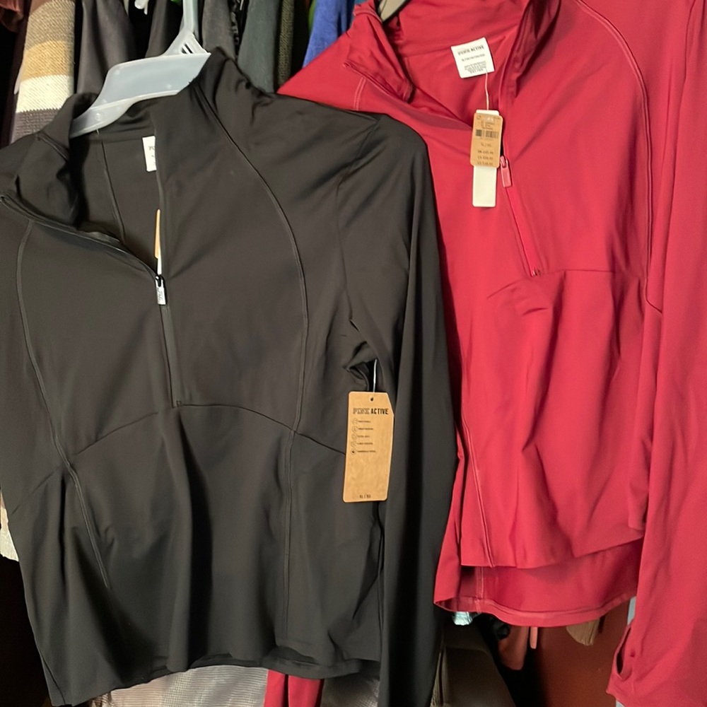 NWT Pink Active by Victoria Secret shirts.